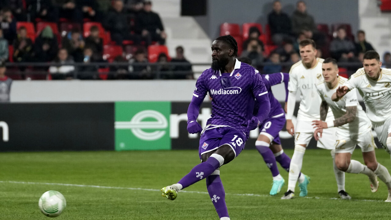 Cukaricki vs Fiorentina, Nzola's penalty secures 0-1 victory for the viola