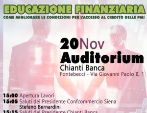 Due seminari sull'educazione finanziaria in arrivo.