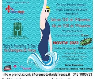 Evento "Una vasca per Aisla Firenze" il 18 e 19 novembre.