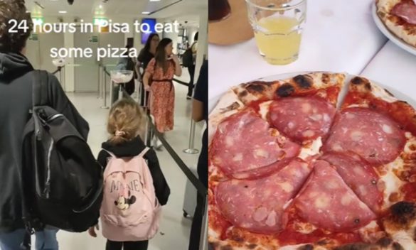 Famiglia inglese sceglie Pisa per una pizza, opzione più conveniente rispetto a Londra.