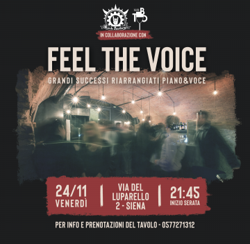 Feel The Voice, serata dedicata ai nuovi talenti senesi - Antenna Radio Esse, Venerdì 24/11.