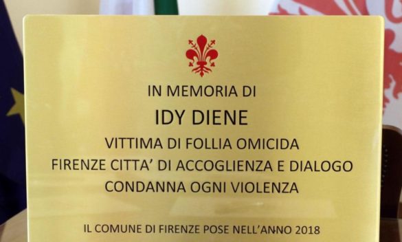 Firenze, sparita targa in memoria di Idy Diene ucciso nel 2018