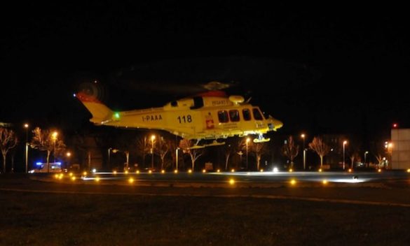 Inseguimento notturno, auto Carabinieri si ribalta, 2 feriti soccorsi con Pegaso