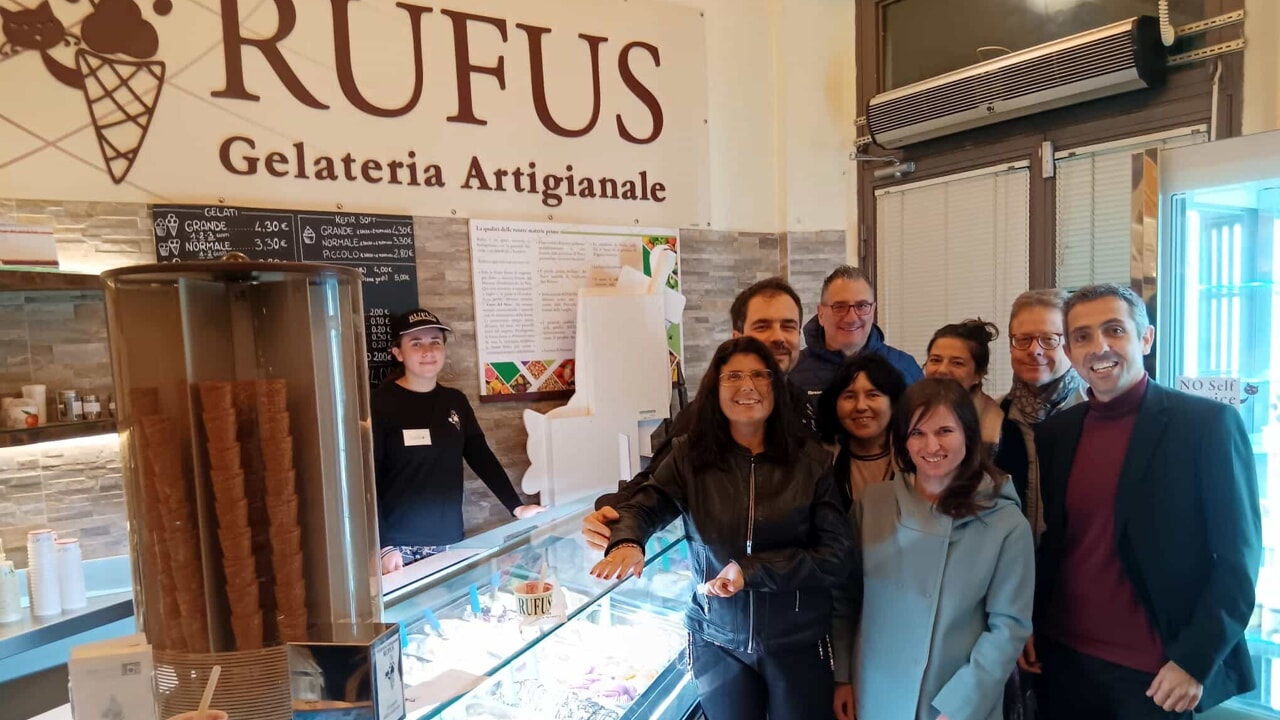 La Gelateria Rufus di Pisa, protagonista di 'Botteghe in Vetrina' a Pisa