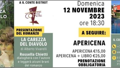 "La carezza del diavolo" al "Il Conte Bistrot" . Rassegna evento misterioso.