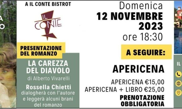 "La carezza del diavolo" al "Il Conte Bistrot" . Rassegna evento misterioso.