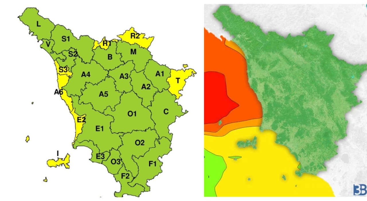 Maltempo in Toscana, rischio mareggiate e vento forte. Le previsioni meteo per località e giorni.
