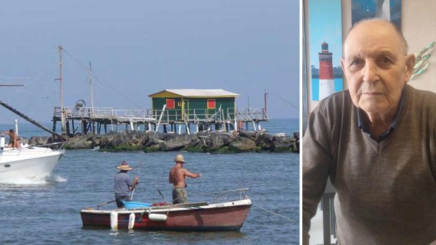 Marina di Pisa, retone di Boccadarno distrutto, ricostruzione della passione del padre per i retoni.