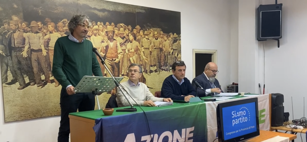 Micheloni riconfermato segretario provinciale, azione a TV Prato.