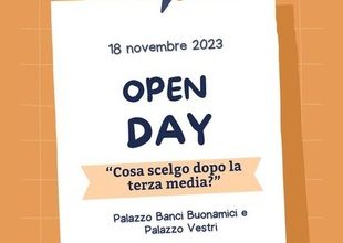 Open Day a Palazzo Vestri e Banci Buonamici, presentazione scuole superiori pratesi, incontri con esperti.