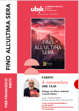 Pier Francesco Nesti presenta "Fino all'ultima sera" nella Libreria Rinascita - Piana Notizie.