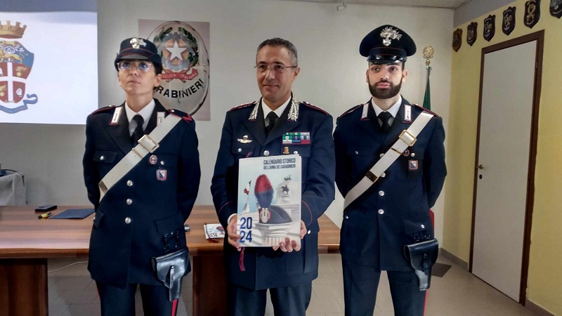 "Pistoia 2024, il calendario storico tra carabinieri e comunità"