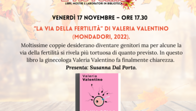 Presentazione libro La Via della fertilità di Valeria Valentino alla biblioteca Giampaoli di Carrara.