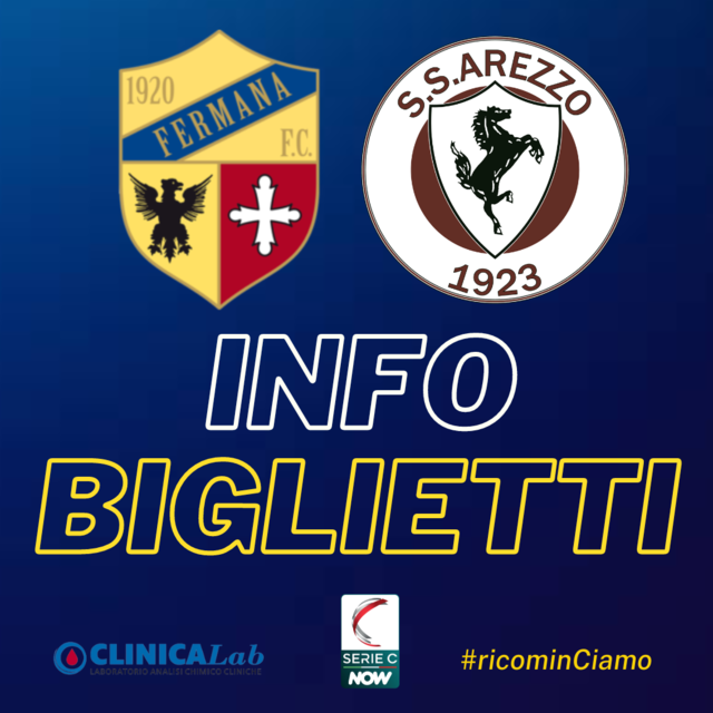 Prevendita aperta per Fermana - Arezzo domenica prossima