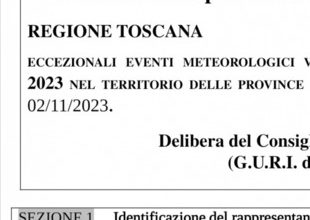 Richiesta risarcimento danni alluvione Toscana, moduli disponibili