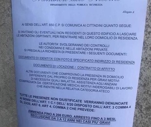 Sciacalli in azione, falso volantino incita a lasciare case. Palazzina a Vaiano sgomberata per frane.