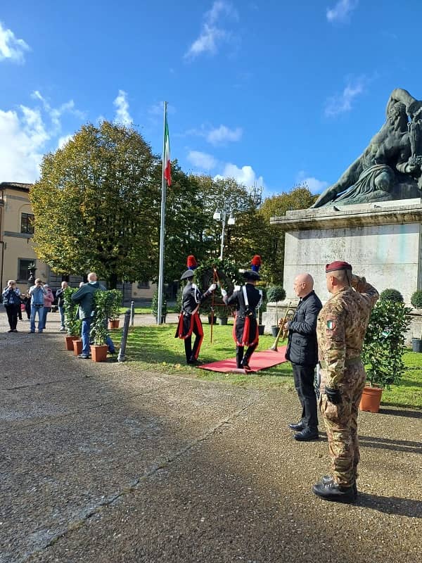 Sobria cerimonia commemorativa a Pistoia per il 4 Novembre