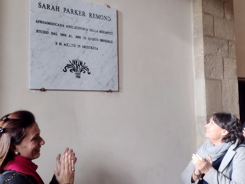 Toscana dedica lapide a Sarah Parker Remond, attivista per i diritti umani