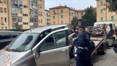 Veicoli abbandonati rimossi dai cortili di Casalp