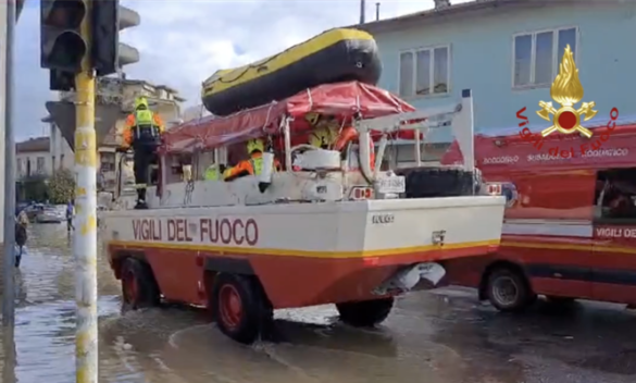 Video, Alluvione Toscana - Bilancio dei Vigili del Fuoco