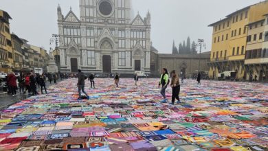 Viva Vittoria a Firenze, mare di coperte a piazza Santa Croce