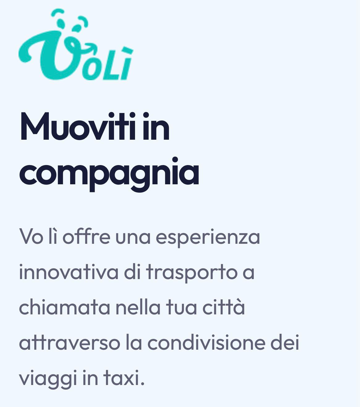 “Vo Lì”, la nuova App che permette ai giovani di condividere un viaggio in taxi