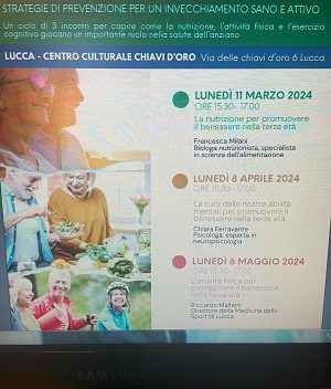 Salute nella terza età: evento a Lucca al centro Chiavi d’Oro