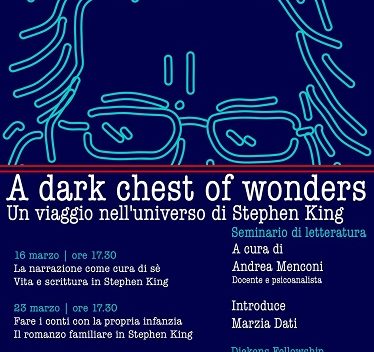 Ultimo appuntamento del seminario su Stephen King alla Dickens Fellowship di Carrara - Diari Toscani