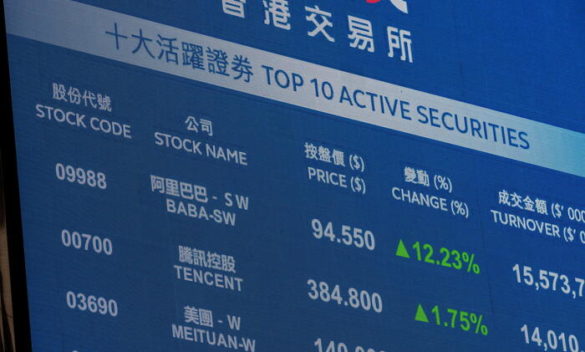 Borsa Hong Kong negativa, chiude a -0,90%