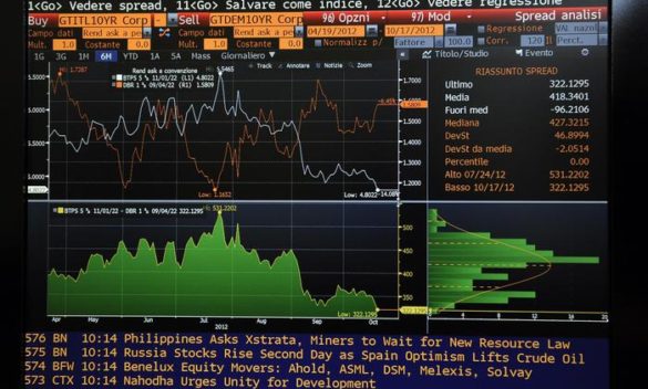 Lo spread tra Btp e Bund tedeschi apre in rialzo a 130 punti