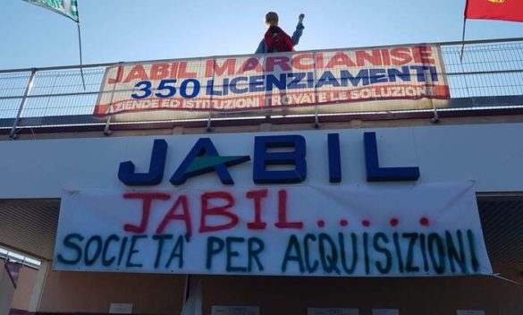 Jabil: no lavoratori a cessione. "Azienda resti a Marcianise"